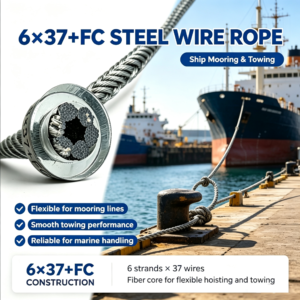 Galvanized Steel Wire Rope 6×37+FC