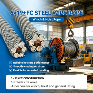 Galvanized Steel Wire Rope 6×19+FC